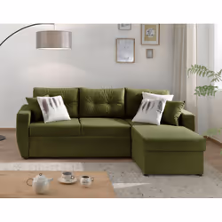 Best Mobilier Astoria Canapé d'angle 4 siège(s) Vert