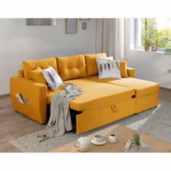 Best Mobilier Astoria Canapé d'angle 4 siège(s) Vert, Olive