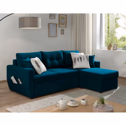Best Mobilier Astoria, Beige, Velours, Plastique, 2260 mm, 1460 mm, 850 mm