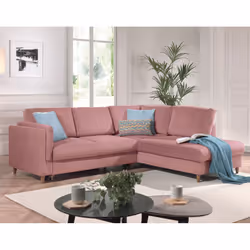Best Mobilier Brooke, Vert, Olive, Velours, Bois, 2350 mm, 2000 mm, 850 mm