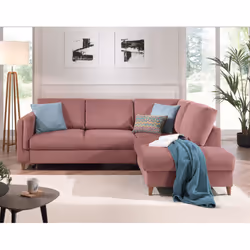 Best Mobilier Brooke Canapé d'angle 5 siège(s) Vert, Olive