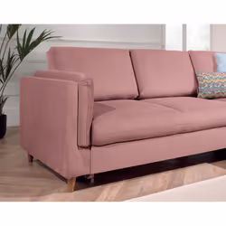 Best Mobilier Brooke Canapé d'angle 5 siège(s) Vert, Olive - Vue supplémentaire 4