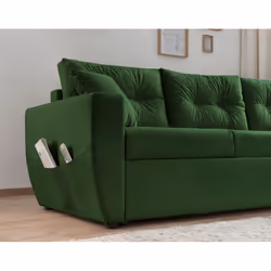 Best Mobilier Brooke Canapé d'angle 5 siège(s) Bleu - Vue supplémentaire 5