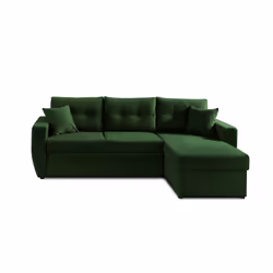 Best Mobilier Brooke Canapé d'angle 5 siège(s) Bleu - Vue supplémentaire 6