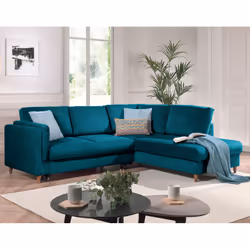 Best Mobilier Brooke, Beige, Velours, Bois, 2350 mm, 2000 mm, 850 mm