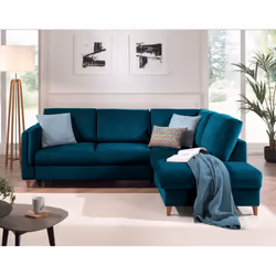 Best Mobilier Brooke Canapé d'angle 5 siège(s) Beige