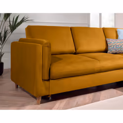 Best Mobilier Brooke Canapé d'angle 5 siège(s) Couleur rouille - Vue supplémentaire 4