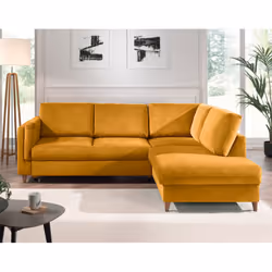Best Mobilier Brooke Canapé d'angle 5 siège(s) Couleur rouille - Vue supplémentaire 5