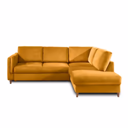 Best Mobilier Brooke Canapé d'angle 5 siège(s) Couleur rouille - Vue supplémentaire 6