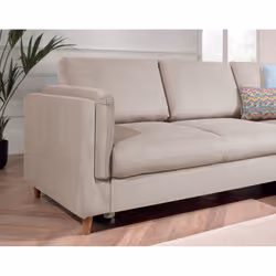 Best Mobilier Brooke Canapé d'angle 5 siège(s) Bleu - Vue supplémentaire 4