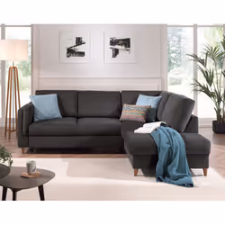 Best Mobilier Brooke Canapé d'angle 5 siège(s) Jaune