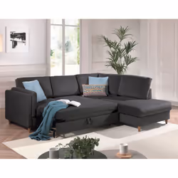 Best Mobilier Brooke Canapé d'angle 5 siège(s) Jaune
