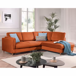 Best Mobilier Brooke, Rose, Velours, Bois, 2350 mm, 2000 mm, 850 mm