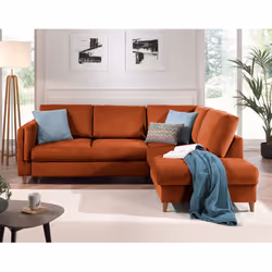 Best Mobilier Brooke Canapé d'angle 5 siège(s) Rose