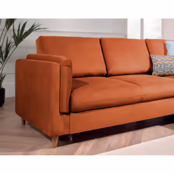 Best Mobilier Brooke Canapé d'angle 5 siège(s) Rose - Vue supplémentaire 4