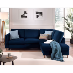 Best Mobilier Brooke Canapé d'angle 5 siège(s) Gris
