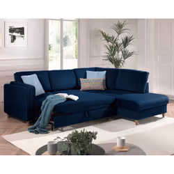 Best Mobilier Brooke Canapé d'angle 5 siège(s) Gris