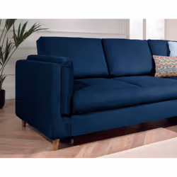 Best Mobilier Brooke Canapé d'angle 5 siège(s) Gris - Vue supplémentaire 4