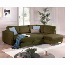 Best Mobilier Brooke Canapé d'angle 5 siège(s) Vert - Vue supplémentaire 3