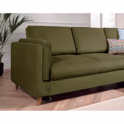 Best Mobilier Brooke Canapé d'angle 5 siège(s) Vert - Vue supplémentaire 4