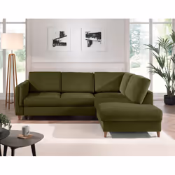 Best Mobilier Brooke Canapé d'angle 5 siège(s) Vert - Vue supplémentaire 5