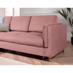 Best Mobilier Brooke Canapé d'angle 5 siège(s) Vert, Olive - Vue supplémentaire 4