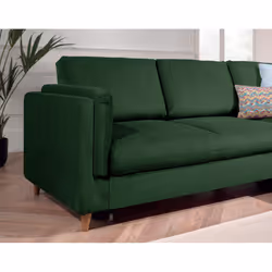 Best Mobilier Brooke Canapé d'angle 5 siège(s) Bleu - Vue supplémentaire 4