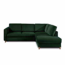 Best Mobilier Brooke Canapé d'angle 5 siège(s) Bleu - Vue supplémentaire 6