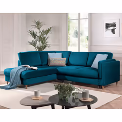 Best Mobilier Brooke, Beige, Velours, Bois, 2350 mm, 2000 mm, 850 mm