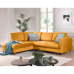 Best Mobilier Brooke Canapé d'angle 5 siège(s) Couleur rouille