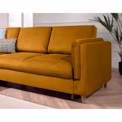 Best Mobilier Brooke Canapé d'angle 5 siège(s) Couleur rouille - Vue supplémentaire 4