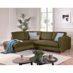 Best Mobilier Brooke, Vert, Velours, Bois, 2350 mm, 2000 mm, 850 mm