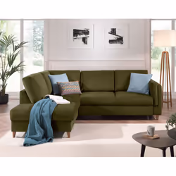 Best Mobilier Brooke Canapé d'angle 5 siège(s) Vert