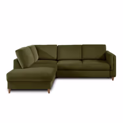 Best Mobilier Brooke Canapé d'angle 5 siège(s) Vert - Vue supplémentaire 6