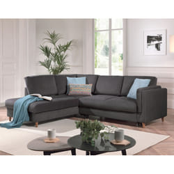 Best Mobilier Brooke Canapé d'angle 5 siège(s) Jaune