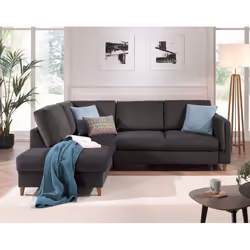 Best Mobilier Brooke Canapé d'angle 5 siège(s) Jaune