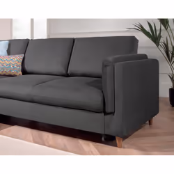 Best Mobilier Brooke Canapé d'angle 5 siège(s) Jaune - Vue supplémentaire 4