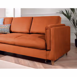 Best Mobilier Brooke Canapé d'angle 5 siège(s) Rose - Vue supplémentaire 4