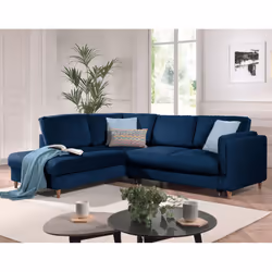 Best Mobilier Brooke, Gris, Velours, Bois, 2350 mm, 2000 mm, 850 mm