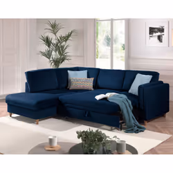Best Mobilier Brooke Canapé d'angle 5 siège(s) Gris