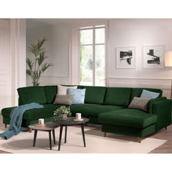 Best Mobilier Anna Canapé d'angle 5 siège(s) Bleu