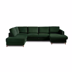 Best Mobilier Anna Canapé d'angle 5 siège(s) Bleu - Vue supplémentaire 7