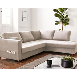Best Mobilier Anna Canapé d'angle 5 siège(s) Bleu