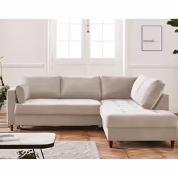 Best Mobilier Anna Canapé d'angle 5 siège(s) Bleu