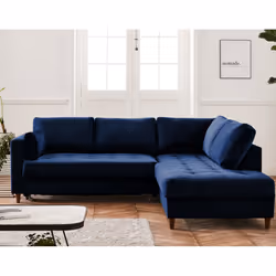 Best Mobilier Anna Canapé d'angle 5 siège(s) Gris