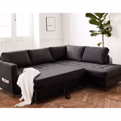 Best Mobilier Anna Canapé d'angle 5 siège(s) Jaune