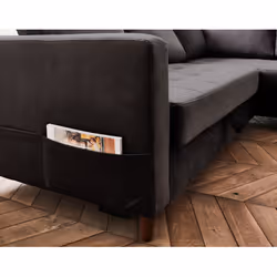 Best Mobilier Anna Canapé d'angle 5 siège(s) Jaune - Vue supplémentaire 4
