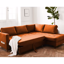 Best Mobilier Anna Canapé d'angle 5 siège(s) Rose
