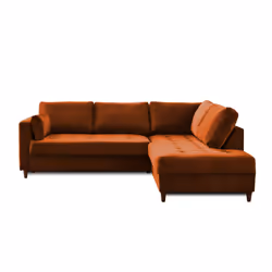 Best Mobilier Anna Canapé d'angle 5 siège(s) Rose - Vue supplémentaire 6