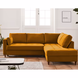 Best Mobilier Anna Canapé d'angle 5 siège(s) Couleur rouille
